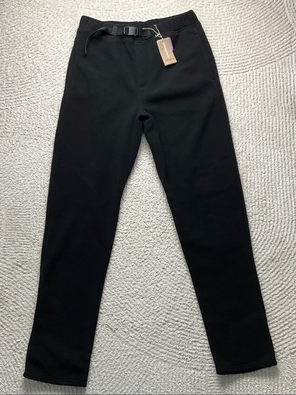 Patagonia Men’s Lightweight Synchilla Snap-T Pants Black Small NWT